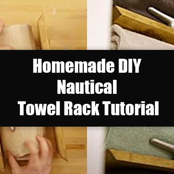 Homemade DIY Nautical Towel Rack Tutorial