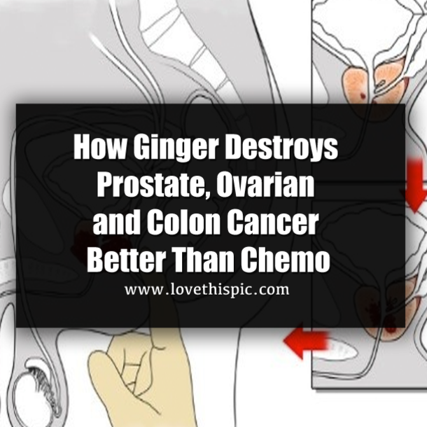 How Ginger Destroys Prostate, Ovarian and Colon Cancer Better Than Chemo