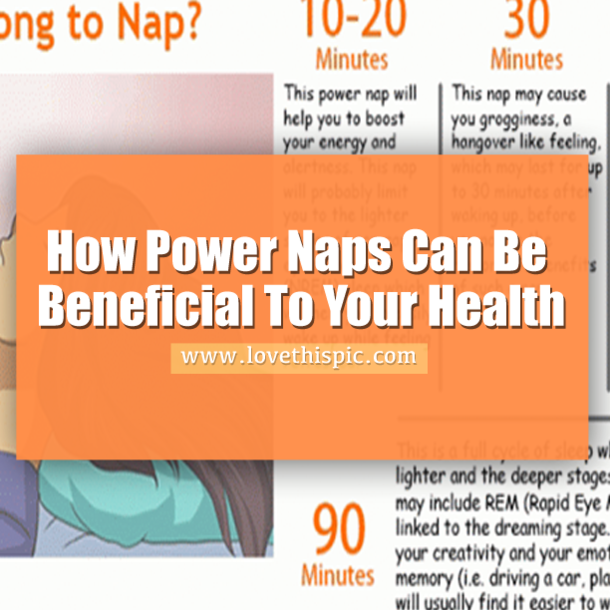 How Power Naps Can Be Beneficial To Your Health