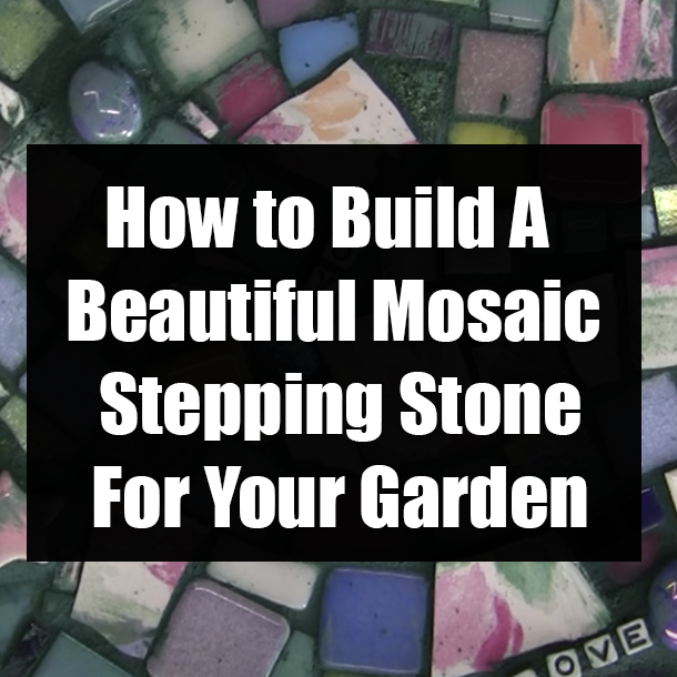 How to Build A Beautiful Mosaic Stepping Stone For Your Garden