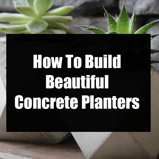How To Build Beautiful Concrete Planters