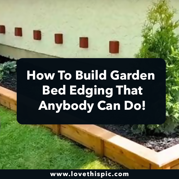 How To Build Garden Bed Edging That Anybody Can Do!