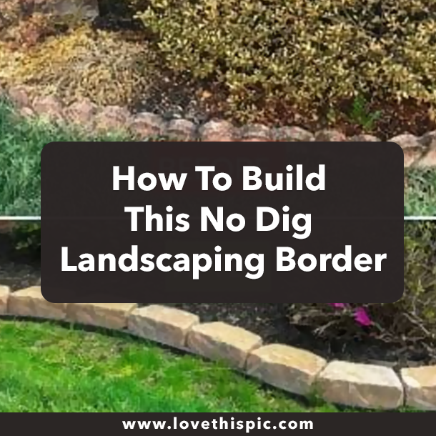 How To Build This No Dig Landscaping Border