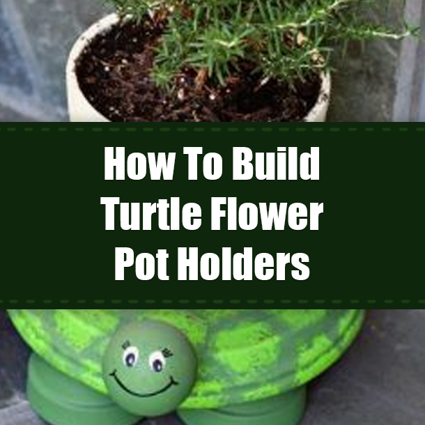 How To Build Turtle Flower Pot Holders