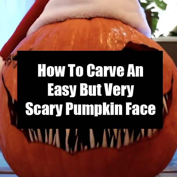 How To Carve An Easy But Very Scary Pumpkin Face