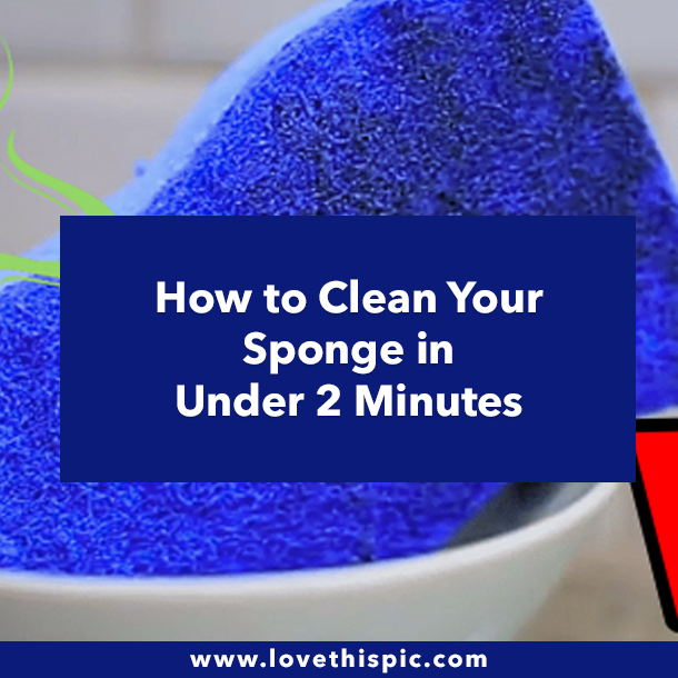 How to Clean Your Sponge in Under 2 Minutes