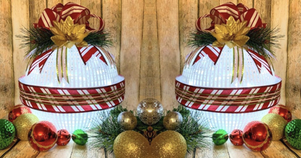 How to Craft a Gorgeous Christmas Decoration Using Dollar Tree Strainers - picture 2
