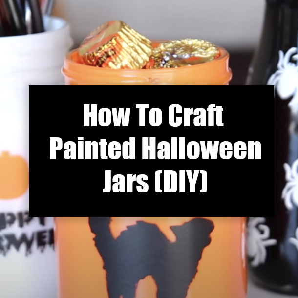 How To Craft Painted Halloween Jars (DIY)