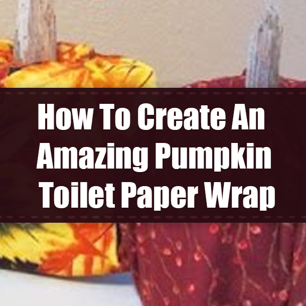 How To Create An Amazing Pumpkin Toilet Paper Wrap