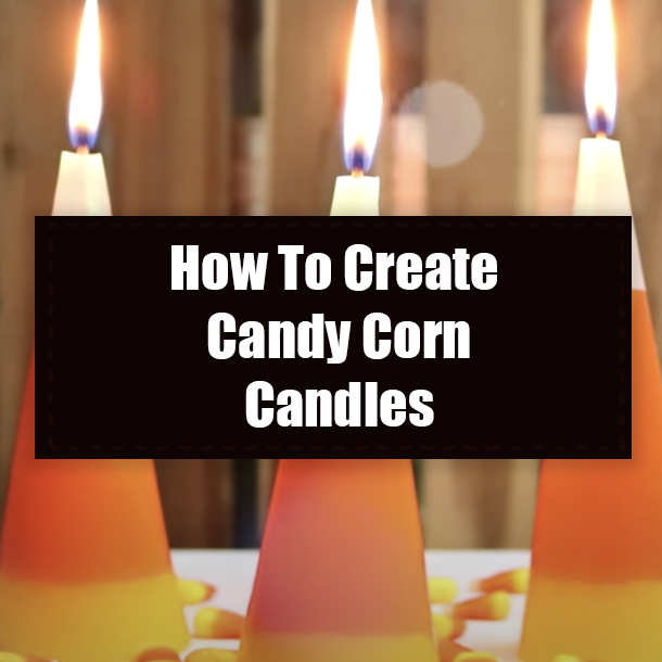 How To Create Candy Corn Candles