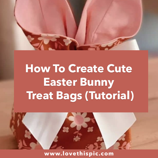 How To Create Cute Easter Bunny Treat Bags (Tutorial)