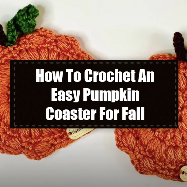 How To Crochet An Easy Pumpkin Coaster For Autumn