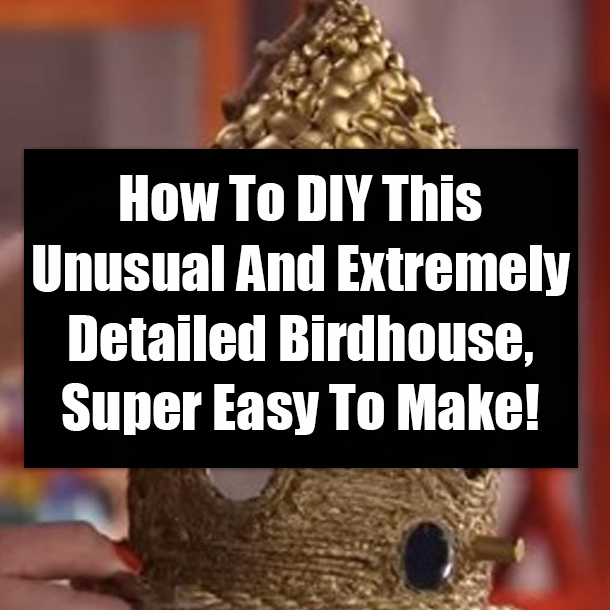 How To DIY This Unusual And Extremely Detailed Birdhouse, Super Easy To Make!
