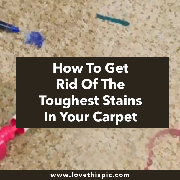How To Get Rid Of The Toughest Stains In Your Carpet