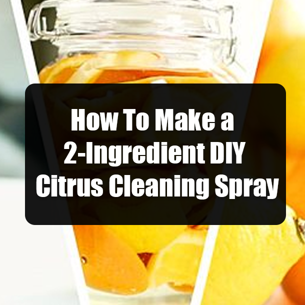 How To Make a 2-Ingredient DIY Citrus Cleaning Spray