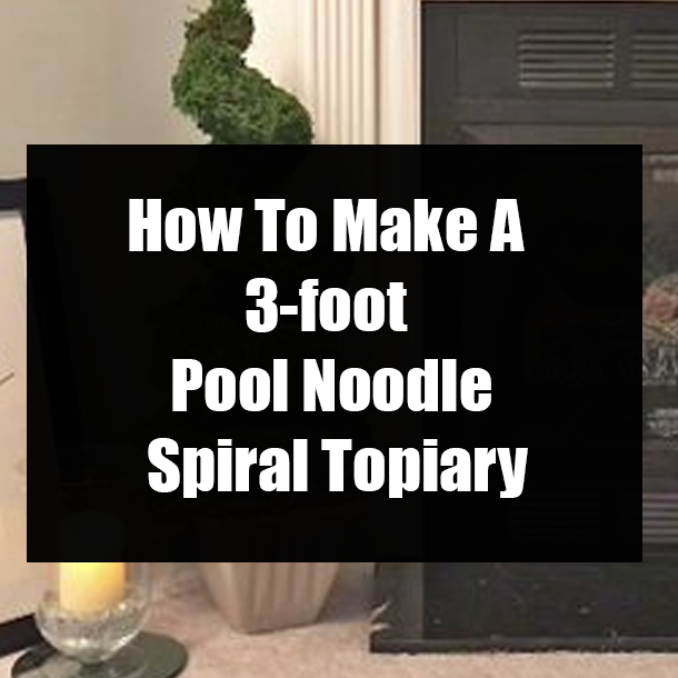 How To Make A 3-foot Pool Noodle Spiral Topiary
