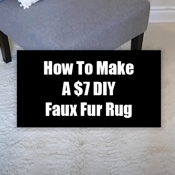 How To Make A $7 DIY Faux Fur Rug