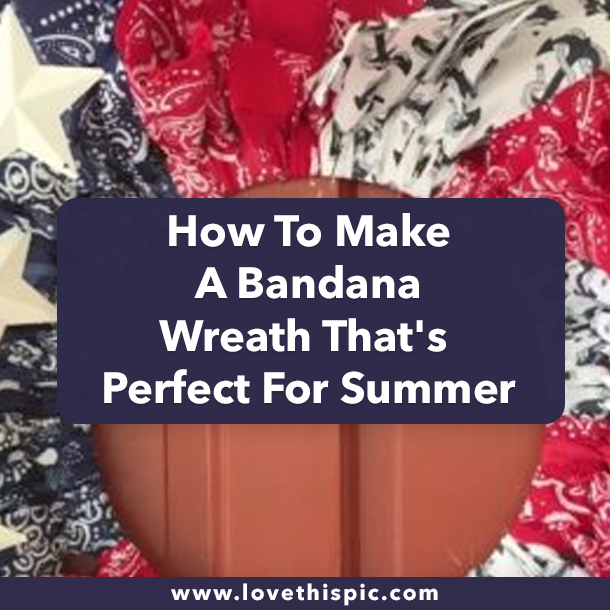 How To Make A Bandana Wreath That's Perfect For Summer