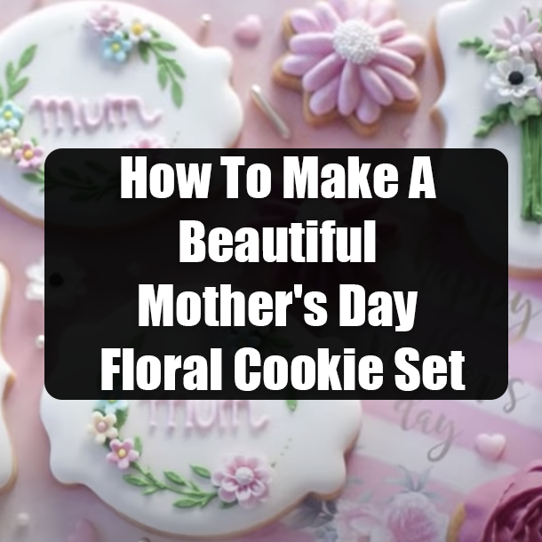 How To Make A Beautiful Mother's Day Floral Cookie Set