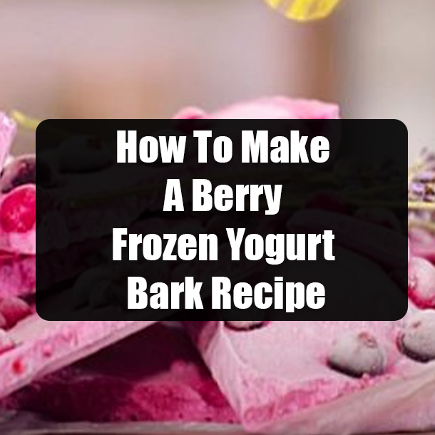 How To Make A Berry Frozen Yogurt Bark Recipe