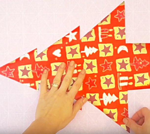 How To Make A Christmas Tree DIY Sew Pillow - picture 2