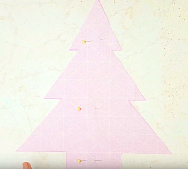How To Make A Christmas Tree DIY Sew Pillow - picture 3