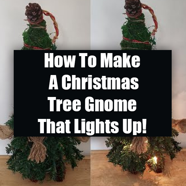 How To Make A Christmas Tree Gnome That Lights Up!