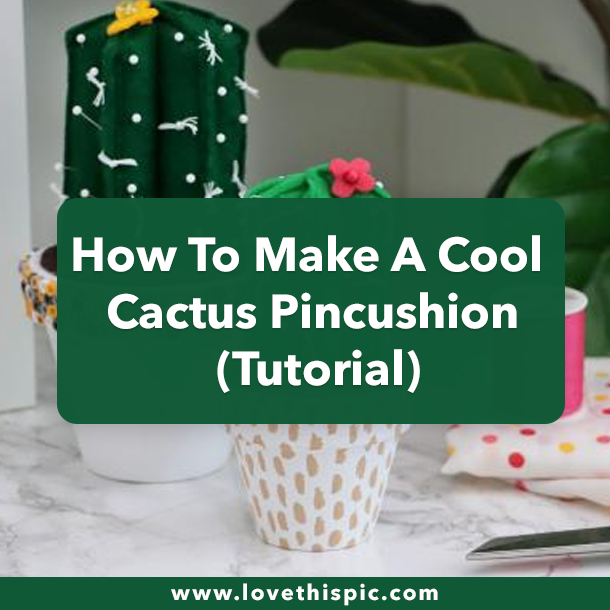 How To Make A Cool Cactus Pincushion (Tutorial)