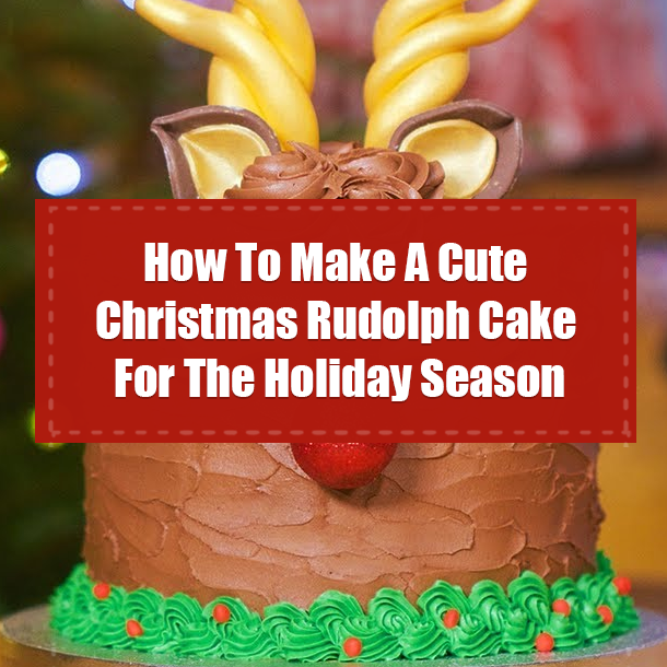 How To Make A Cute Christmas Rudolph Cake For The Holiday Season