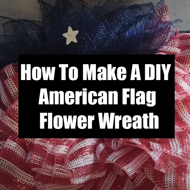 How To Make A DIY American Flag Flower Wreath