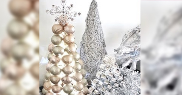 How to Make a DIY Ball Ornament Christmas Tree - picture 2