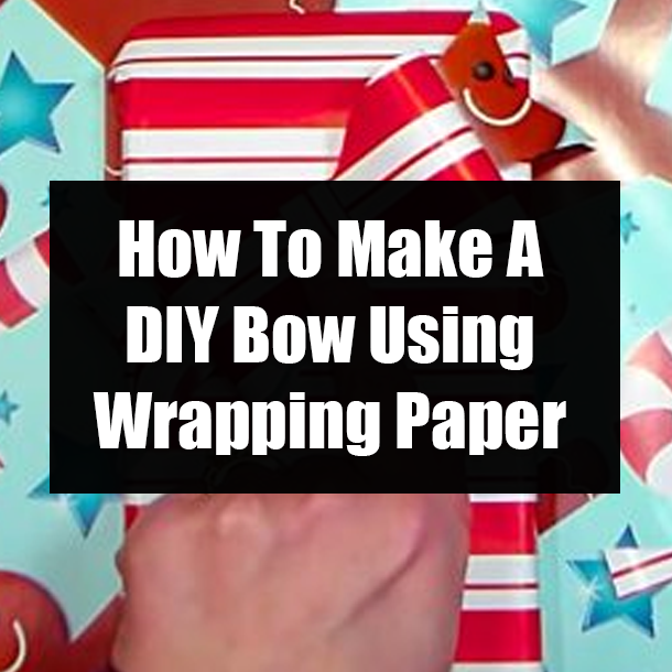 How To Make A DIY Bow Using Wrapping Paper