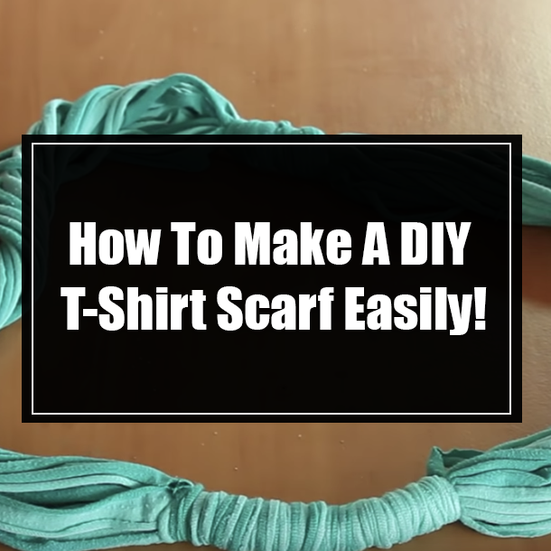 How To Make A DIY T-Shirt Scarf Easily!