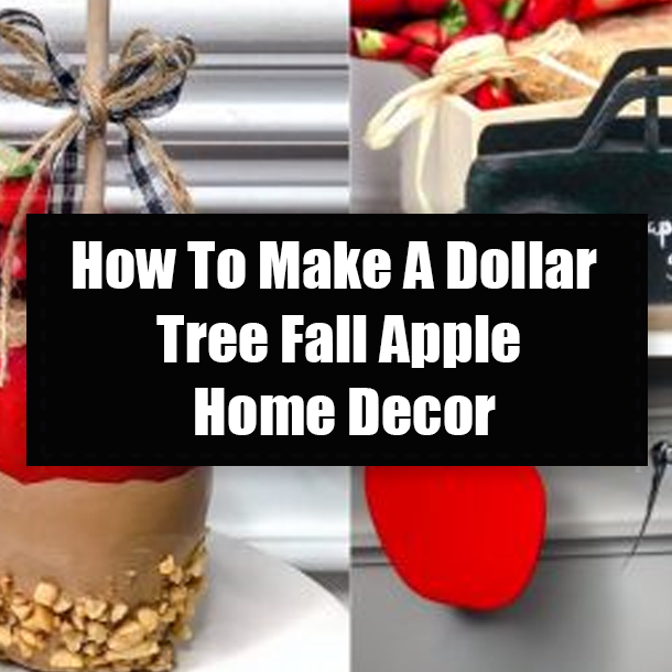 How To Make A Dollar Tree Fall Apple Home Decor