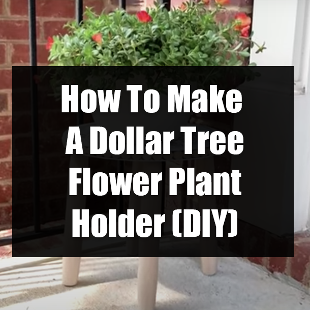 How To Make A Dollar Tree Flower Plant Holder (DIY)