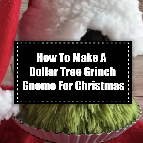 How To Make A Dollar Tree Grinch Gnome For Christmas