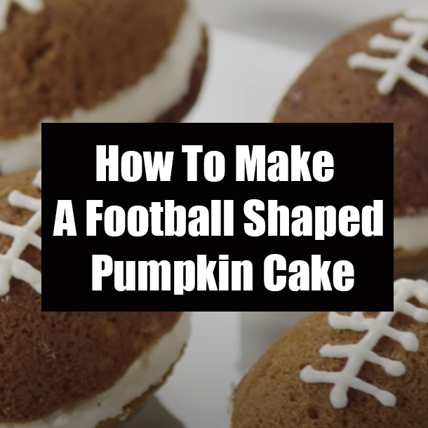 How To Make A Football Shaped Pumpkin Cake