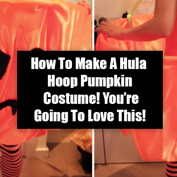 How To Make A Hula Hoop Pumpkin Costume! You're Going To Love This!