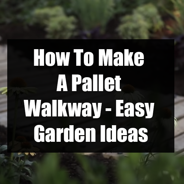 How To Make A Pallet Walkway - Easy Garden Ideas