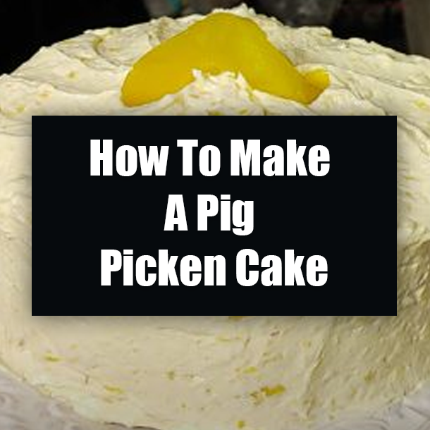 How To Make A Pig Picken Cake