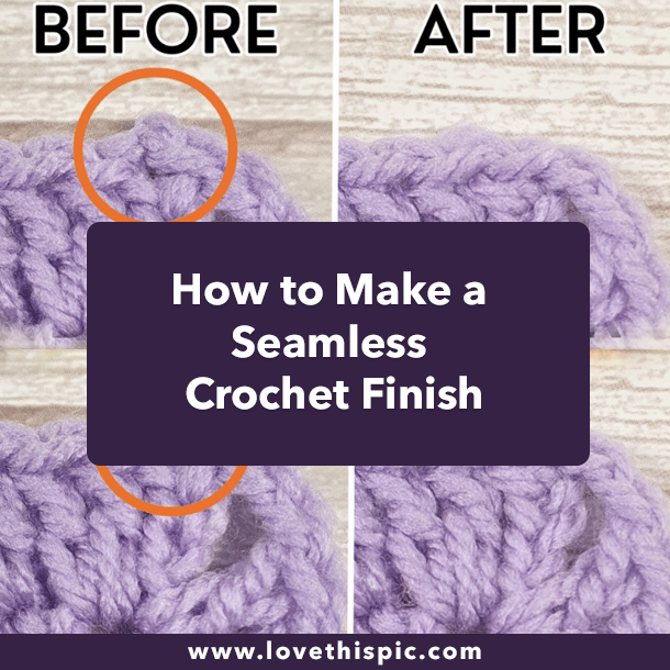How to Make a Seamless Crochet Finish