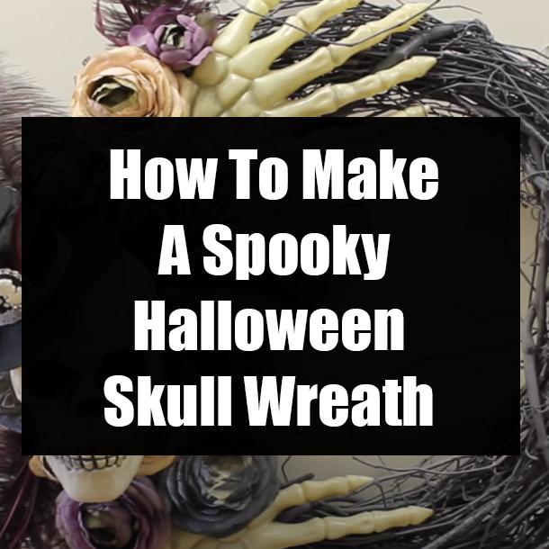 How To Make A Spooky Halloween Skull Wreath