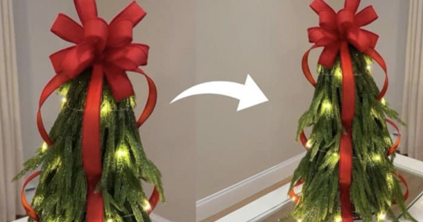 How To Make A Tabletop Christmas Tree - picture 2