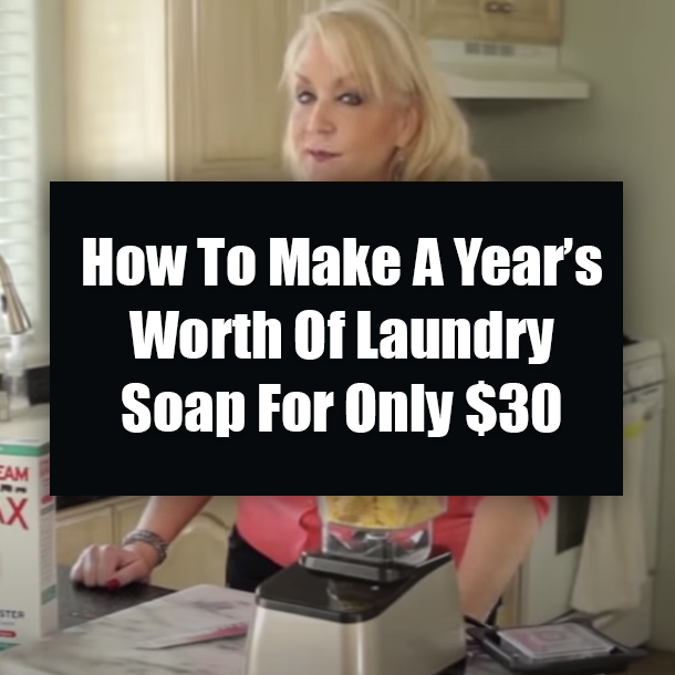 How To Make A Year’s Worth Of Laundry Soap For Only $30