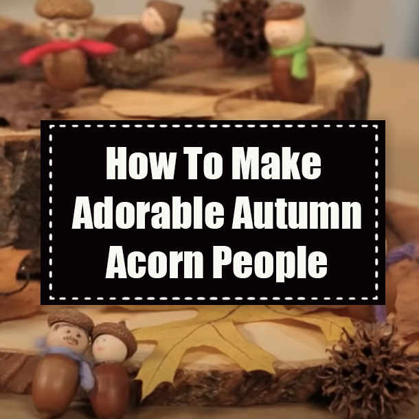 How To Make Adorable Autumn Acorn People