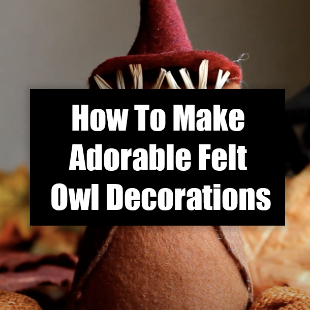 How To Make Adorable Felt Owl Decorations