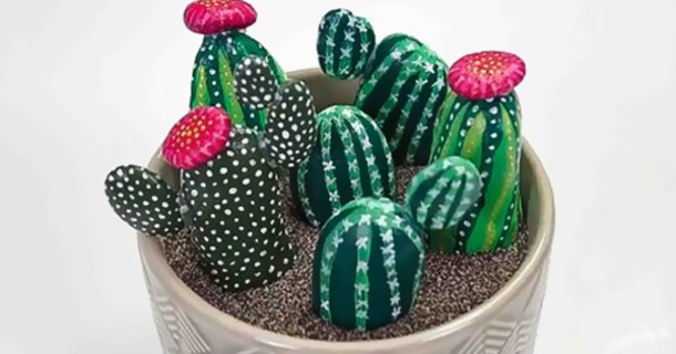 How To Make Adorable Painted Cactus Rocks In 2023 - picture 2