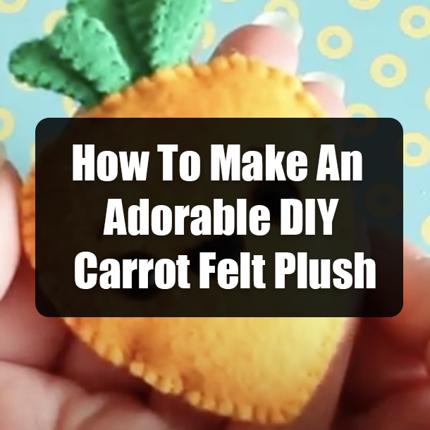 How To Make An Adorable DIY Carrot Felt Plush
