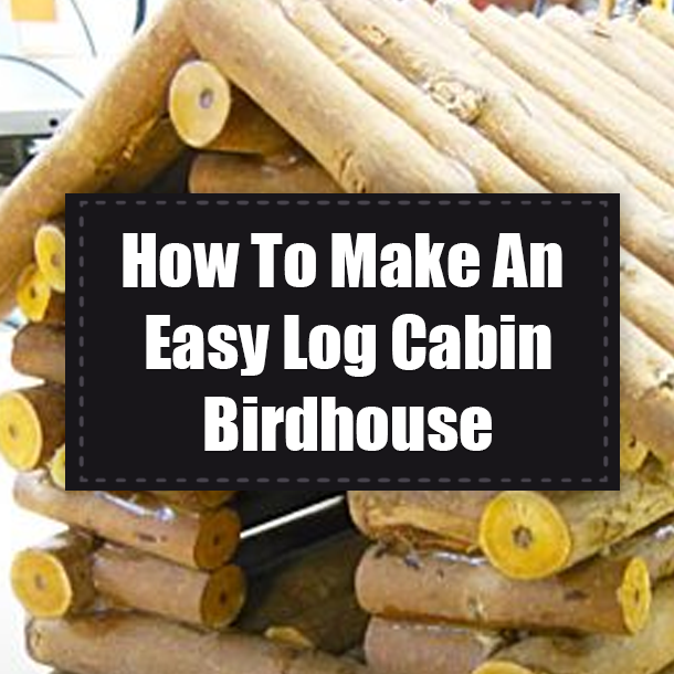 How To Make An Easy Log Cabin Birdhouse