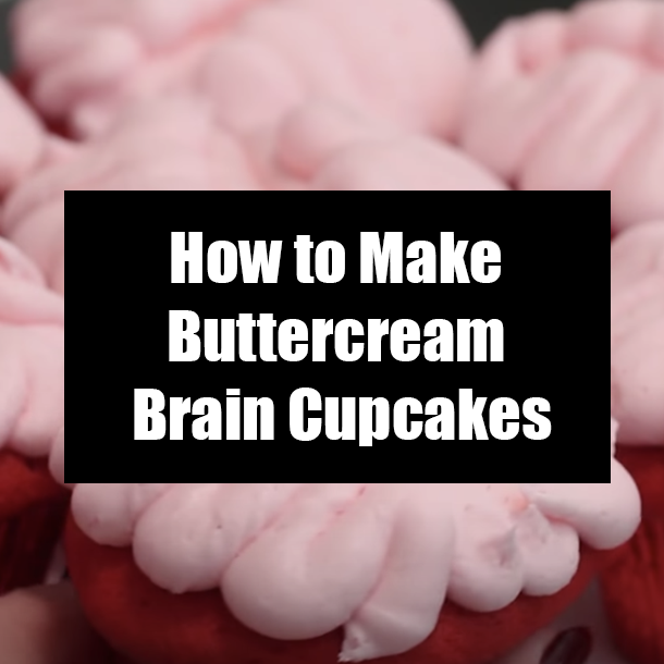 How to Make Buttercream Brain Cupcakes
